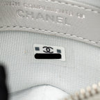 Chanel STAR COIN PURSE CHARM METALLIC LAMBSKIN SILVER SHW (MICROCHIP)