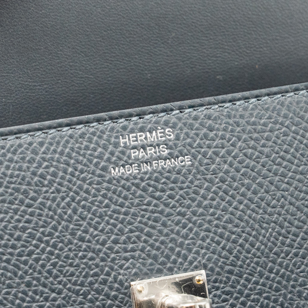 HERMES KELLY DOLE PICTO EPSOM GRIS MISTY/BLACK/VERT FIZZ/ALEZAN SHW