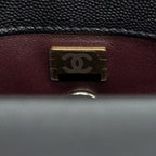 CHANEL SMALL COCO HANDLE CAVIAR BLACK LGHW (MICROCHIP)