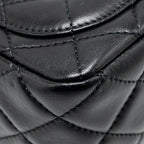 CHANEL PEARL CRUSH MINI SQUARE LAMBSKIN BLACK GHW