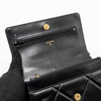 CHANEL 19 WALLET ON CHAIN LAMBSKIN BLACK MULTICOLOUR HARDWARE