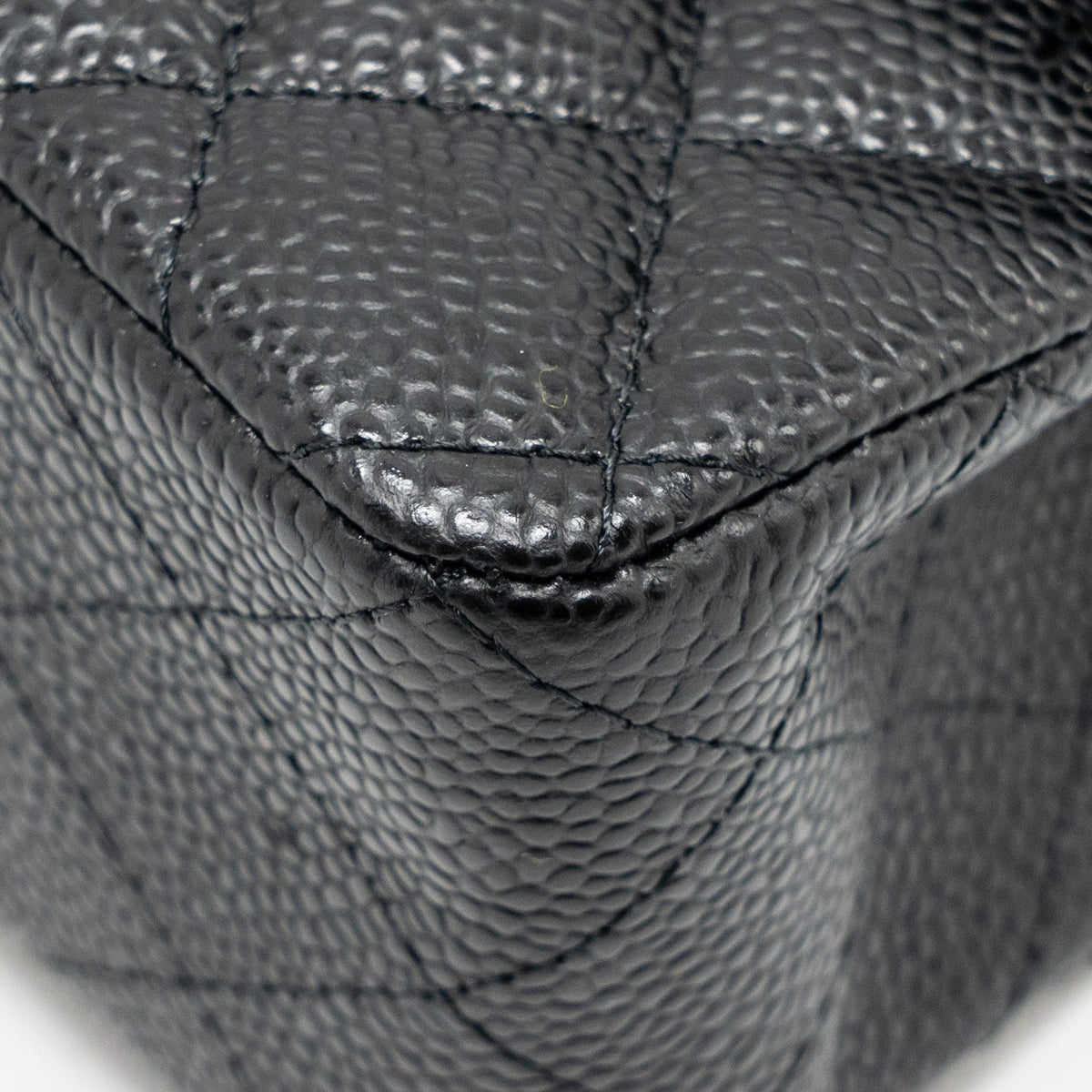 CHANEL SMALL CLASSIC DOUBLE FLAP BAG CAVIAR BLACK GHW (MICROCHIP)