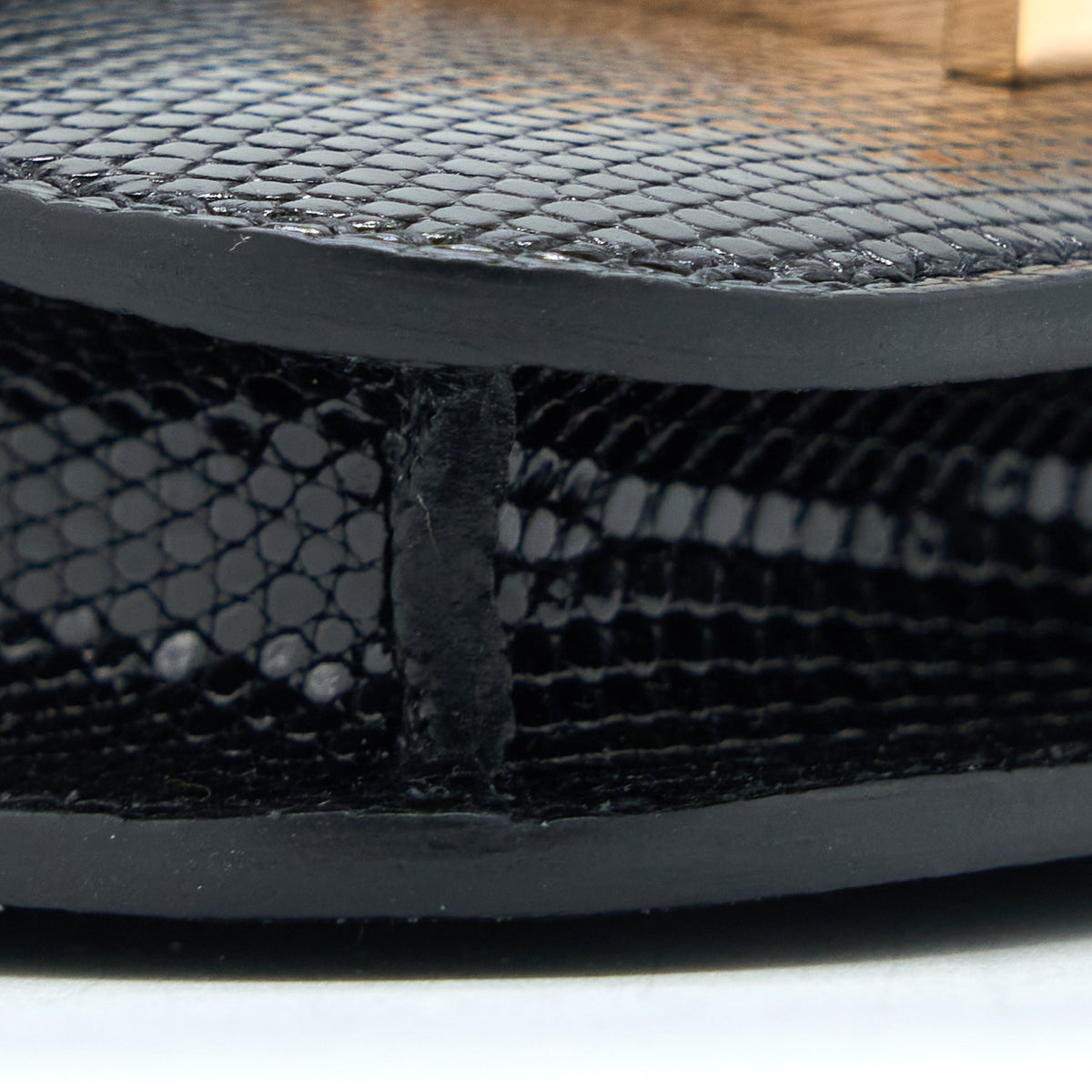 HERMES CONSTANCE SLIM LIZARD BLACK RGHW