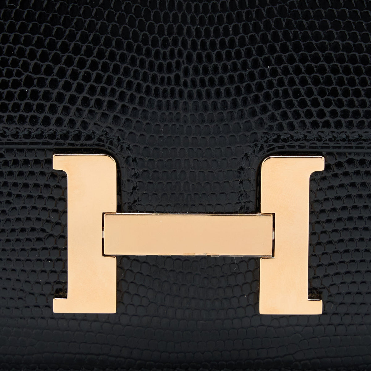 HERMES CONSTANCE SLIM LIZARD BLACK RGHW