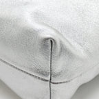 Loewe Medium Flamenco Purse Laminated Lambskin Silver SHW
