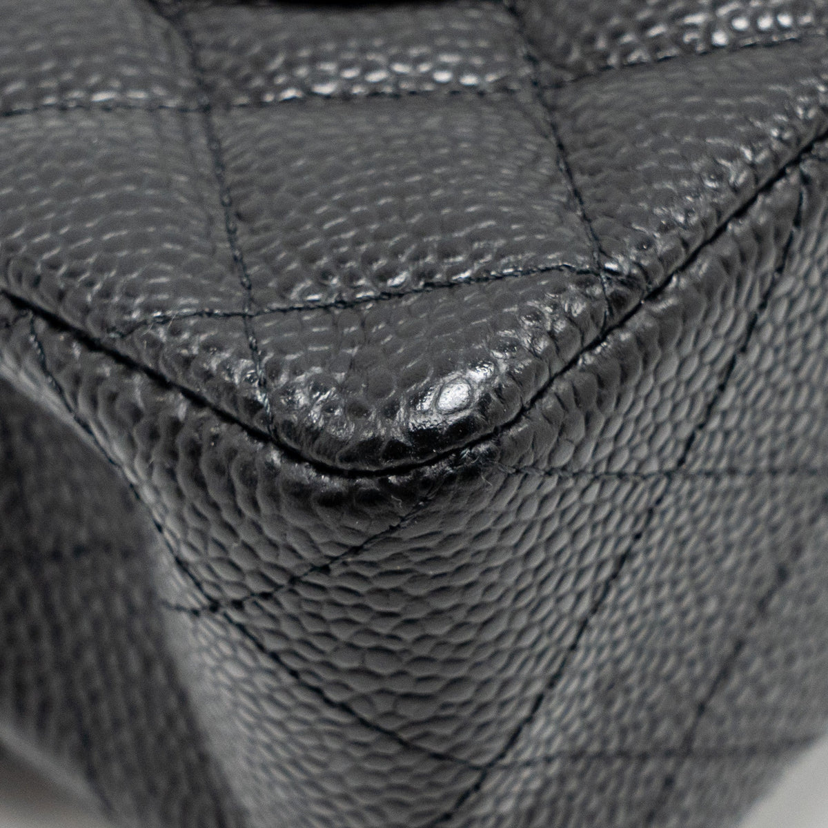 CHANEL SMALL CLASSIC DOUBLE FLAP BAG CAVIAR BLACK GHW (MICROCHIP)