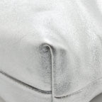 Loewe Medium Flamenco Purse Laminated Lambskin Silver SHW