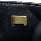 CHANEL CLASSIC MINI SQUARE FLAP BAG LAMBSKIN BLACK LGHW (MICROCHIP)