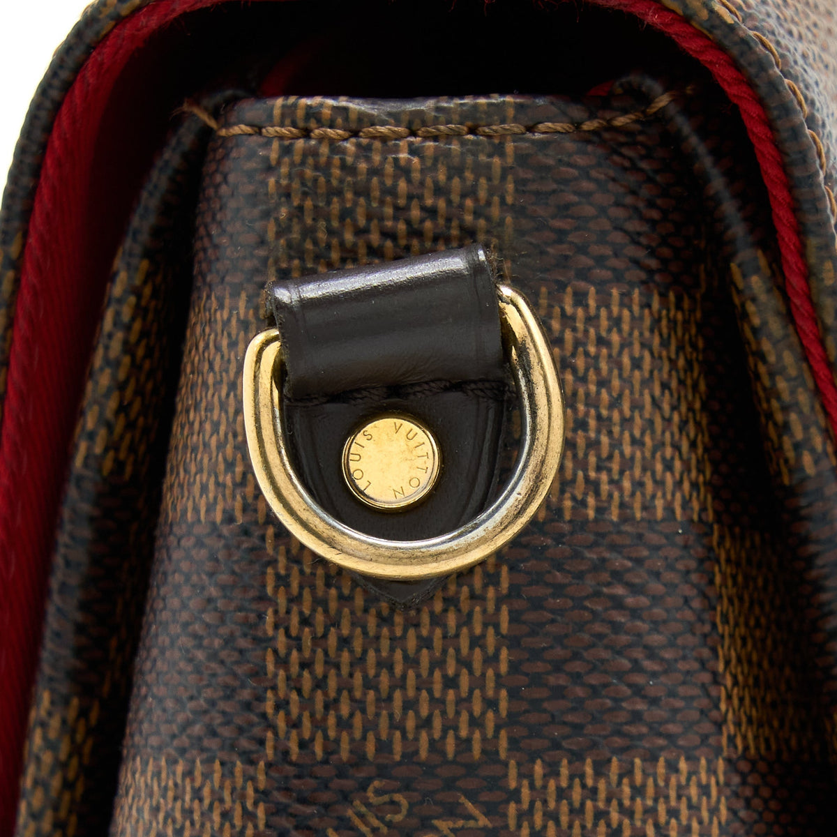 LOUIS VUITTON CROISETTE DAMIER EBENE GHW