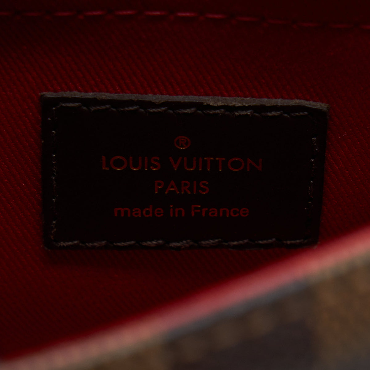 LOUIS VUITTON CROISETTE DAMIER EBENE GHW