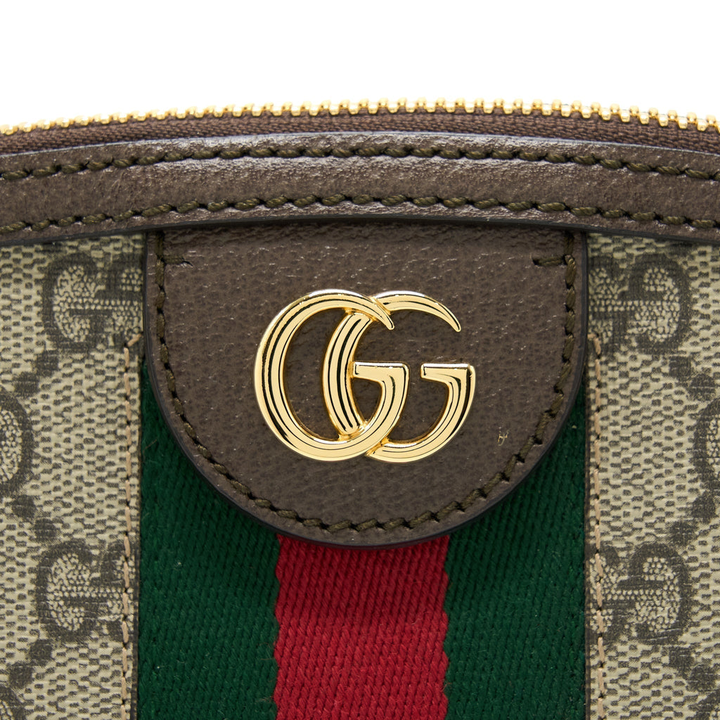 GUCCI OPHIDIA GG SUPREME CANVAS SHOULDER BAG GHW