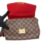 LOUIS VUITTON CROISETTE DAMIER EBENE GHW
