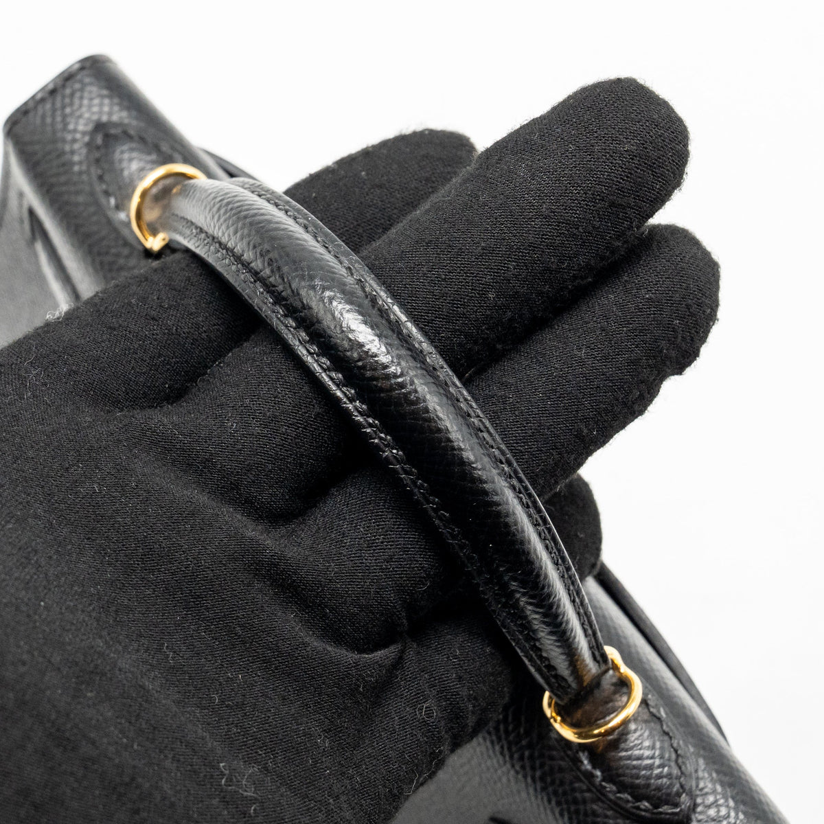 Hermes Mini Kelly II epsom black GHW