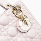 DIOR MINI LADY DIOR BAG LAMBSKIN LIGHT PINK LGHW