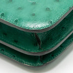 Hermes Mini Constance Ostrich Vert Vertigo GHW