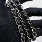 CHANEL MINI RECTANGULAR FLAP BAG LAMBSKIN BLACK SHW (MICROCHIP)