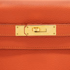 Hermes Kelly 28 Togo 9J feu GHW With An Extra Twilly