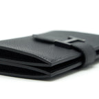 Hermes Bearn Card holder Epsom So black With Black Hardware