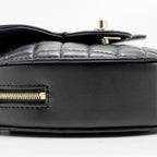 CHANEL 22S HEART BAG LAMBSKIN BLACK LGHW (MICROCHIP)