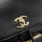 CHANEL AFFINITY BACKPACK CAVIAR BLACK LGHW (MICROCHIP)