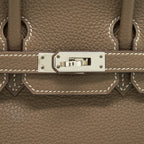 HERMES BIRKIN 25 TOGO ETOUPE WITH SHW