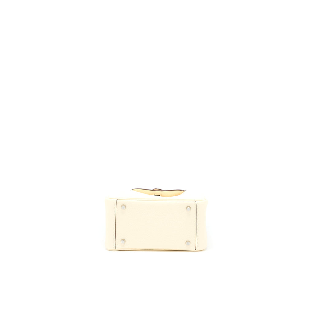 Hermes Mini Lindy Clemence Nata Multicolour Strap SHW