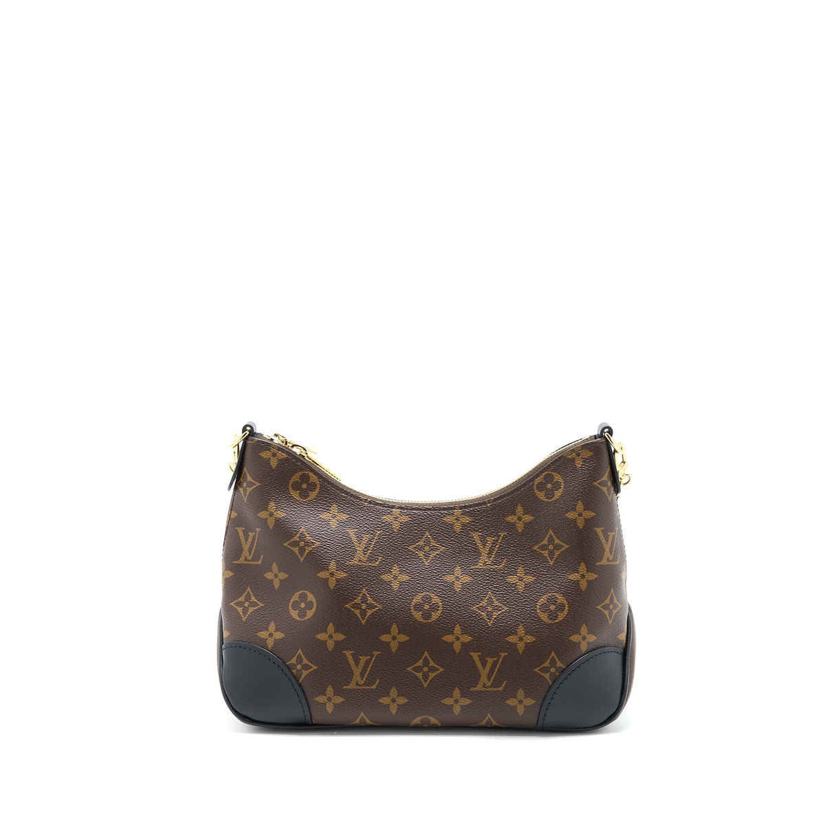 LOUIS VUITTON BOULOGNE BAG MONOGRAM CANVAS/BLACK GHW (NEW VERSION)