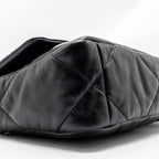 CHANEL SMALL 19 BAG GOATSKIN BLACK MULTICOLOUR HARDWARE