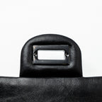 CHANEL SMALL 2.55 225 REISSUE FLAP BAG AGED CALFSKIN BLACK WITH BLACK HARDWARE (MICROCHIP)