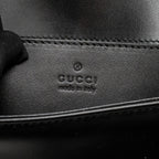 Gucci Small GG Marmont Shoulder bag Matelassé Chevron Leather Black GHW
