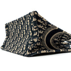 DIOR SMALL BOOK TOTE BLUE OBLIQUE JACQUARD EMBROIDERY