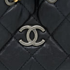 CHANEL SMALL GABRIELLE BACKPACK AGED CALFSKIN BLACK MULTICOLOR HARDWARE (MICROCHIP)