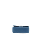 CHANEL MINI RECTANGULAR FLAP BAG LAMBSKIN BLUE SHW