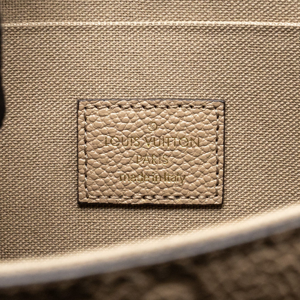 LOUIS VUITTON FELICIE POCHETTE MONOGRAM EMPREINTE TOURTERELLE GHW