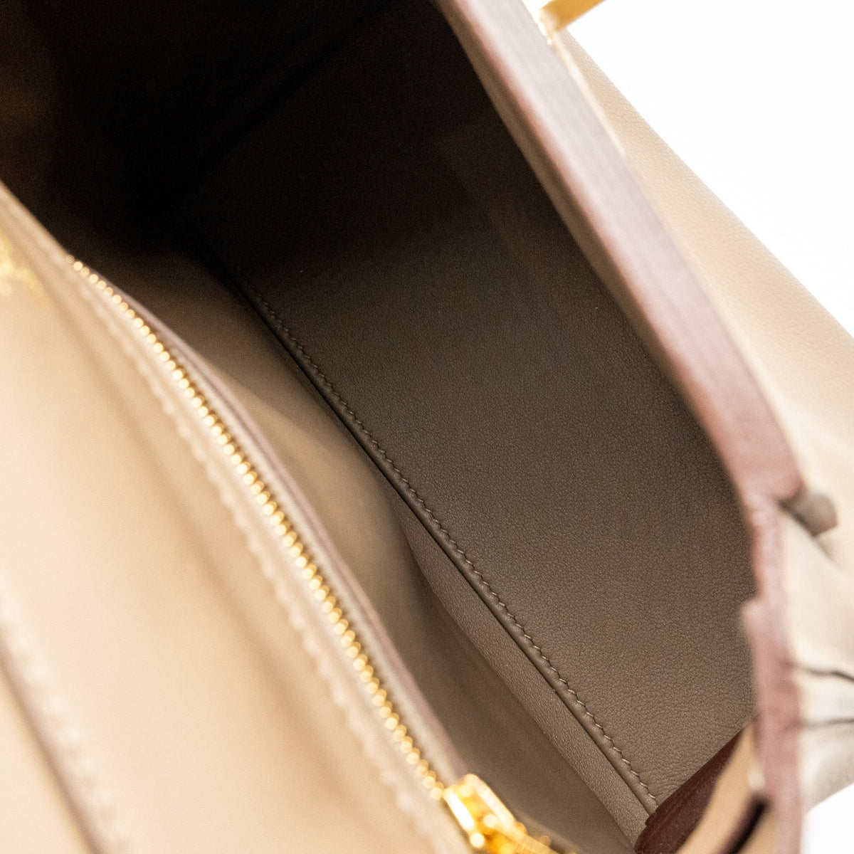 Hermes Mini 2424 24/24-21 Bag Evercolor/Swift Etoupe GHW