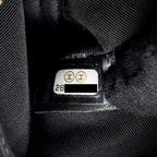 CHANEL SMALL BOY ZIP POUCH SHINY GRAINED CALFSKIN BLACK GHW