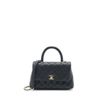 CHANEL SMALL COCO HANDLE CAVIAR BLACK LGHW