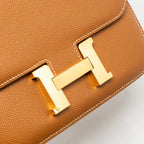 Hermes Mini Constance Epsom Gold GHW