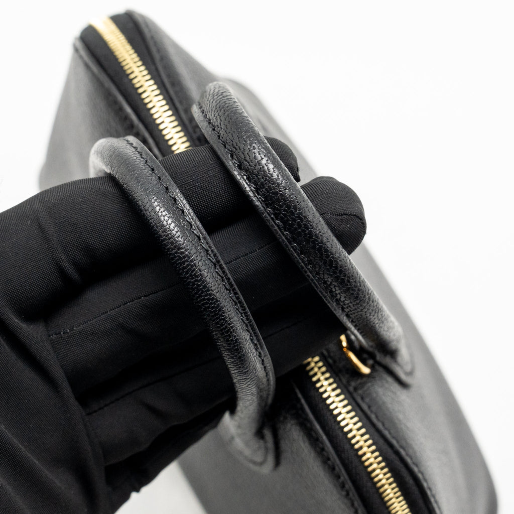 Hermes Mini Bolide 1923 Chèvre Mysore Black GHW
