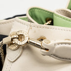 Bvlgari Serpenti Forever Bucket Bag Calfskin White/Green LGHW