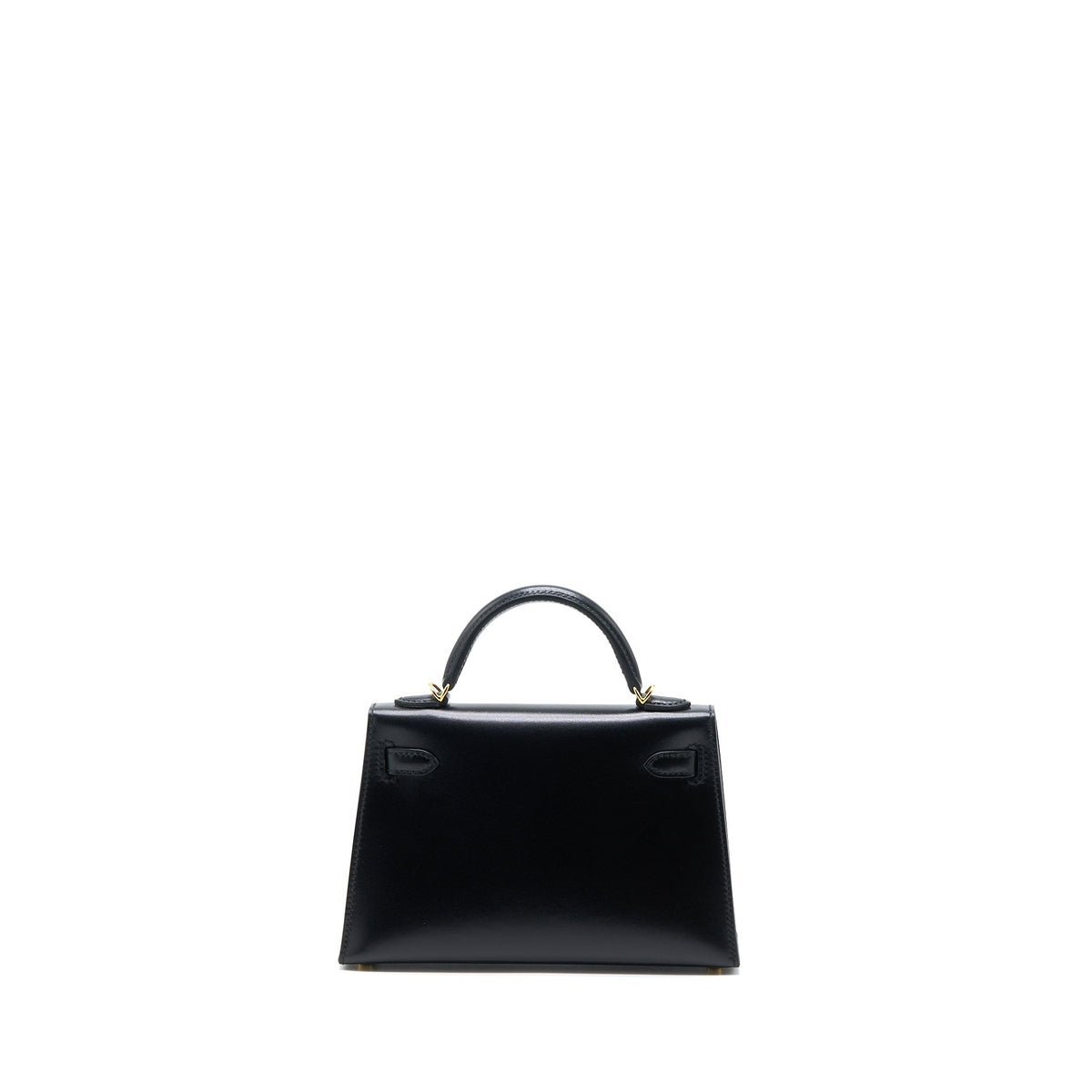HERMES MINI KELLY II BOX BLACK GHW
