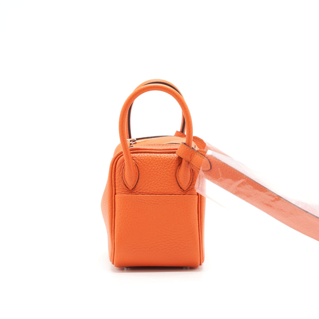 Hermes Mini Lindy Clemence 9J Feu SHW