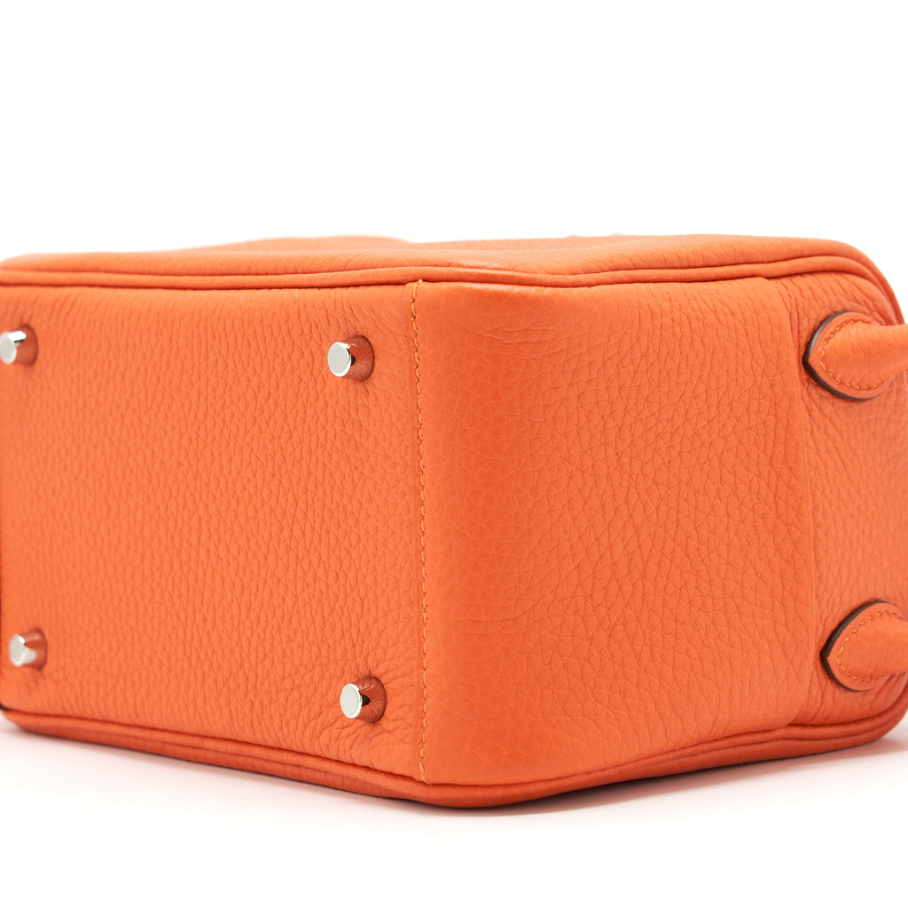 Hermes Mini Lindy Clemence 9J Feu SHW