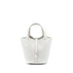 HERMES PICOTIN 18 LOCK BAG 80 GRIS PERLE SHW