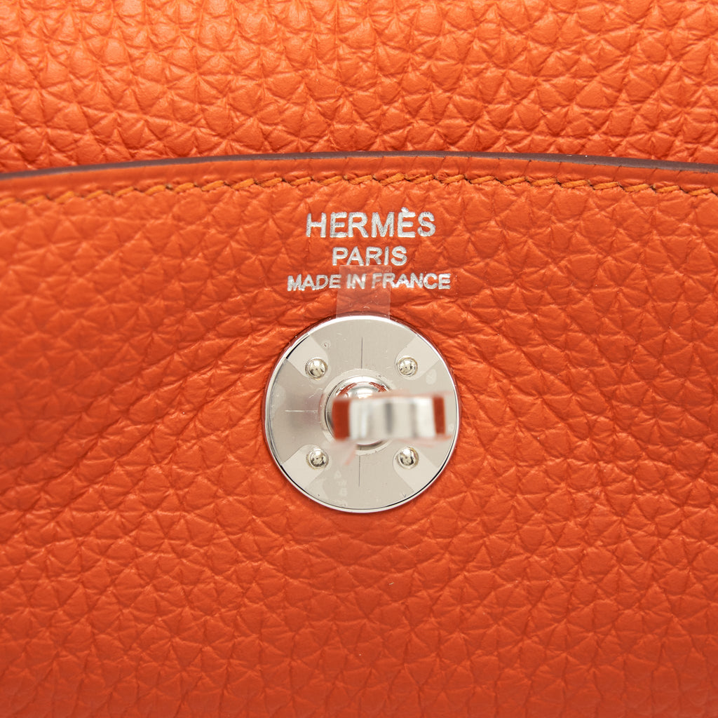 Hermes Mini Lindy Clemence 9J Feu SHW