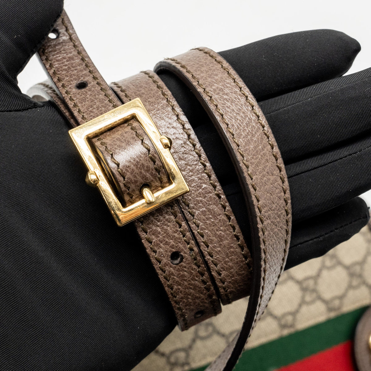 Gucci Small Ophidia Bag GG Supreme Canvas/Leather Beige/Ebony/Brown GHW