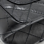 CHANEL MINI 2.55 REISSUE FLAP BAG LUCKY CHARMS AGED CALFSKIN BLACK GHW