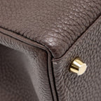 Hermes Kelly 28 Togo Chocolate GHW
