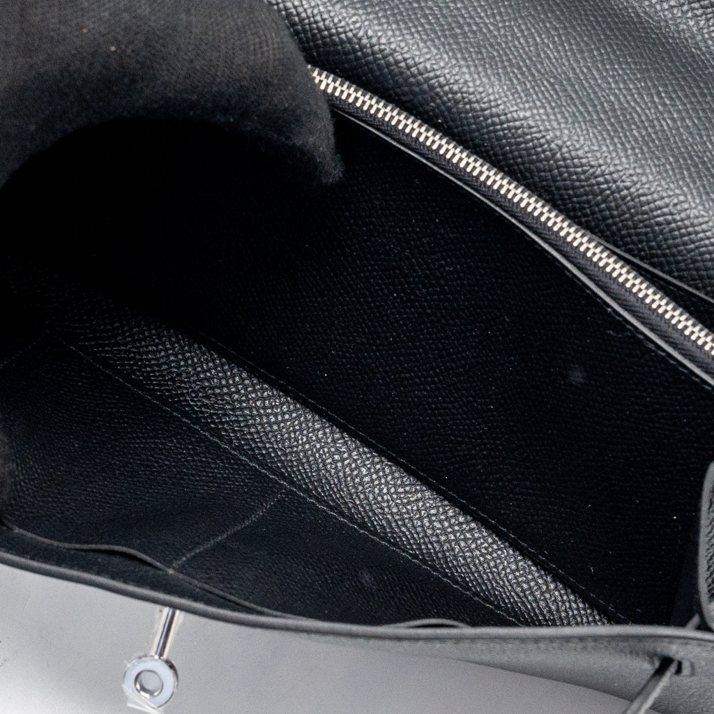 HERMES KELLY TO GO EPSOM BLACK SHW