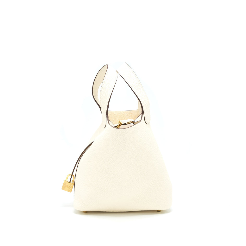 Hermes picotin 18 lock Bag nata GHW